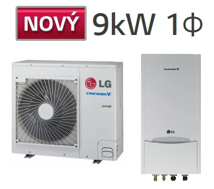 tepelné čerpadlo LG Therma V 9kW, včetně hydrokitu,nové